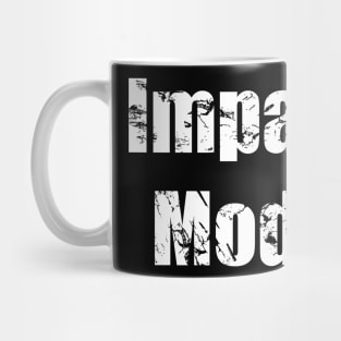 Distressed Impala Mode Text Mug